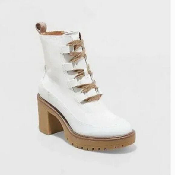 Glenda Heeled Hiking Boots Off White – Universal Thread 11 - Picture 3 of 9